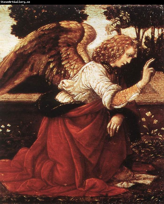 LEONARDO da Vinci Annunciation (detail)  fg47